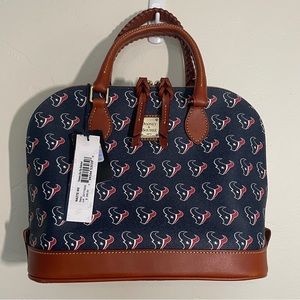 NWT Dooney & Bourke Houston Texans Zip Satchel Purse